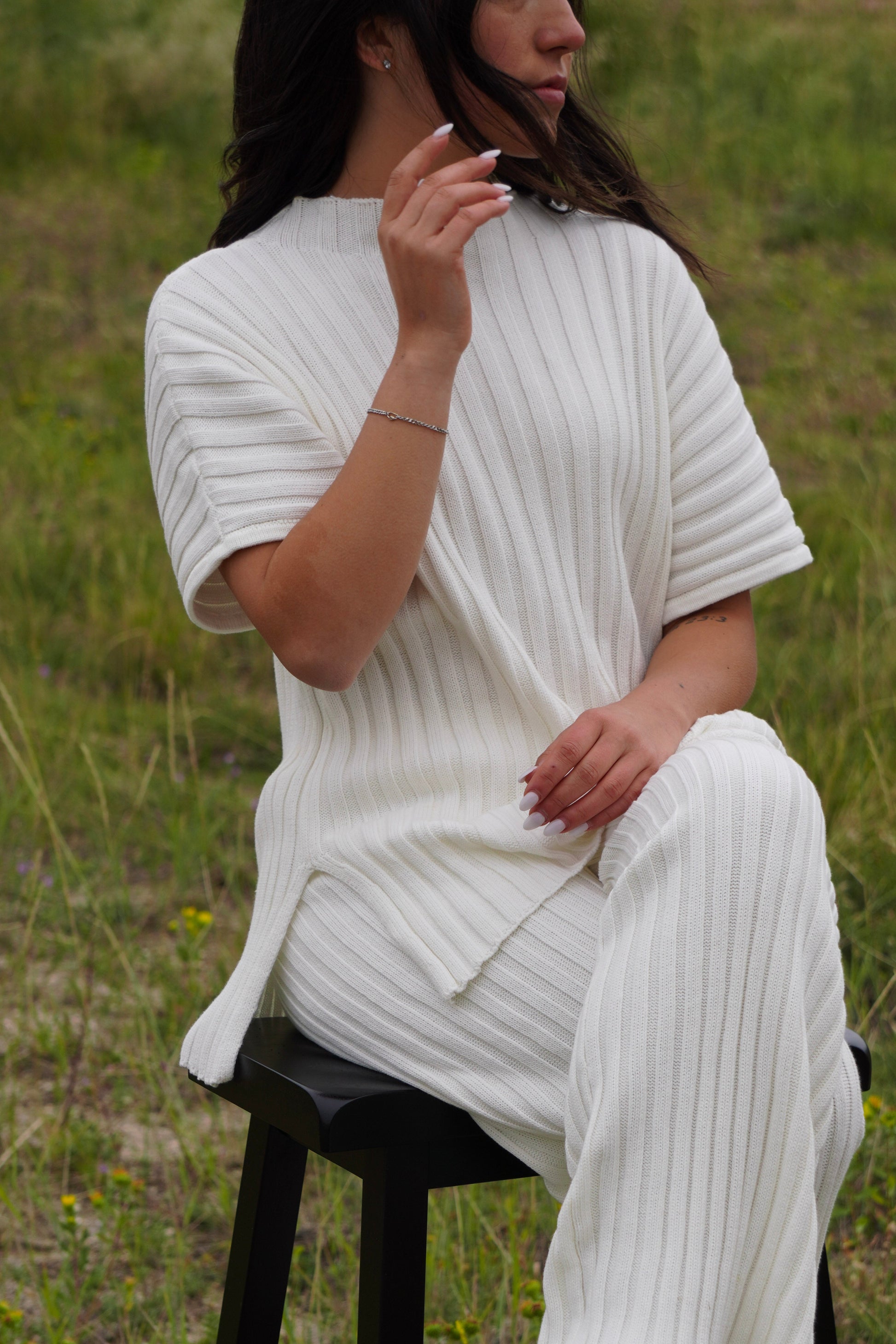 Swayze Ribbed Sweater Set