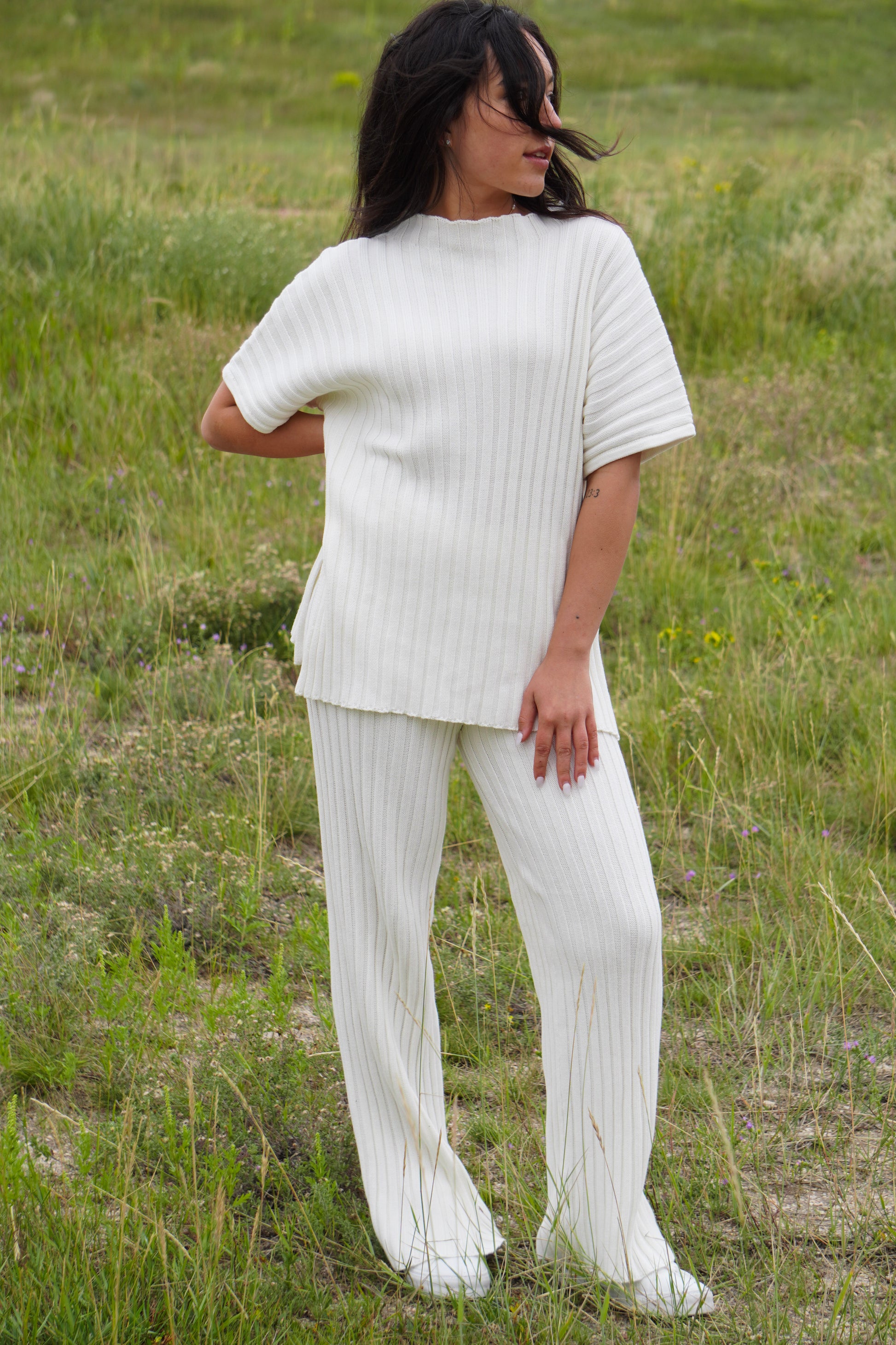 Swayze Ribbed Sweater Set