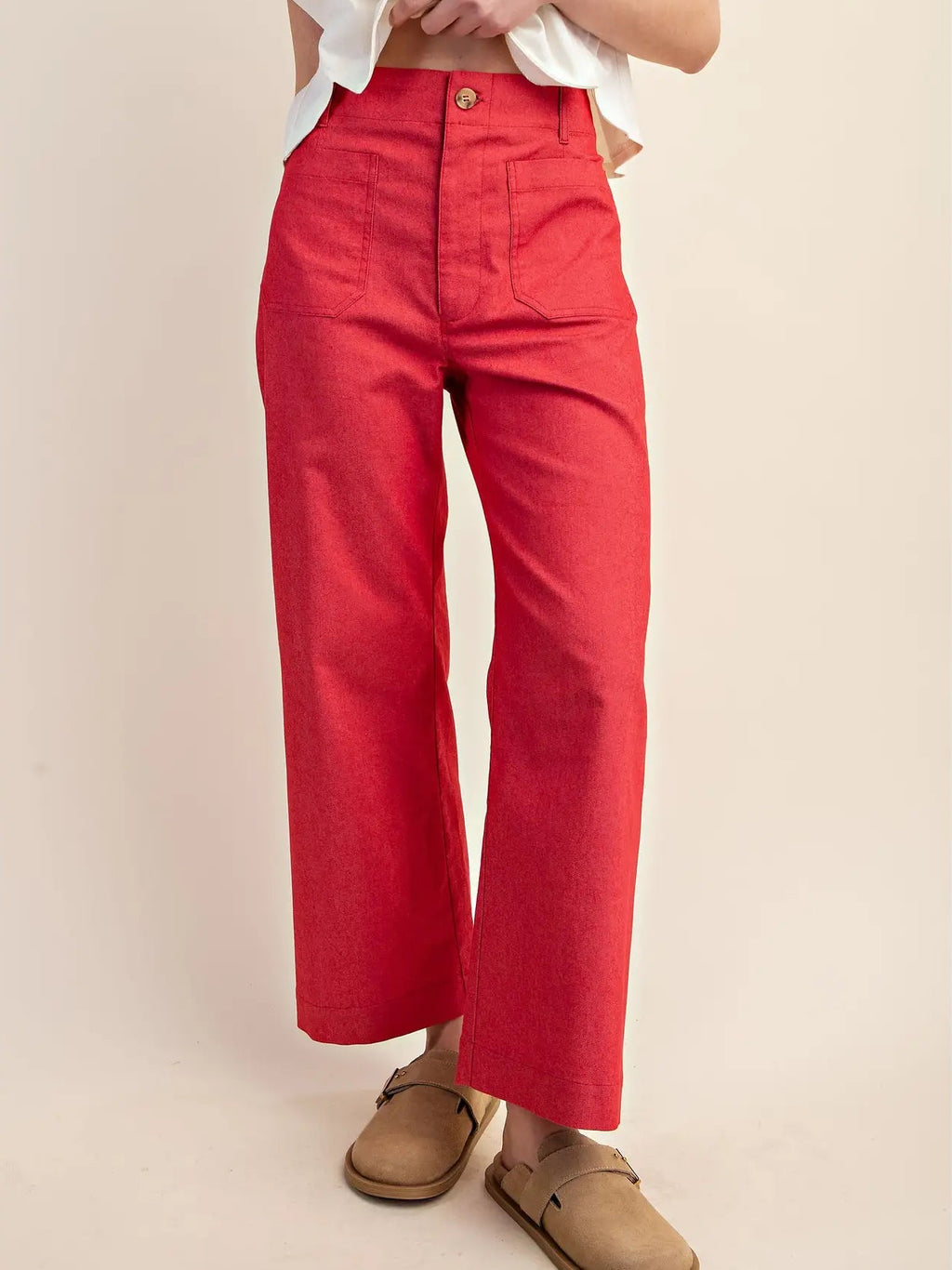 Sammi Summer Pant in Red