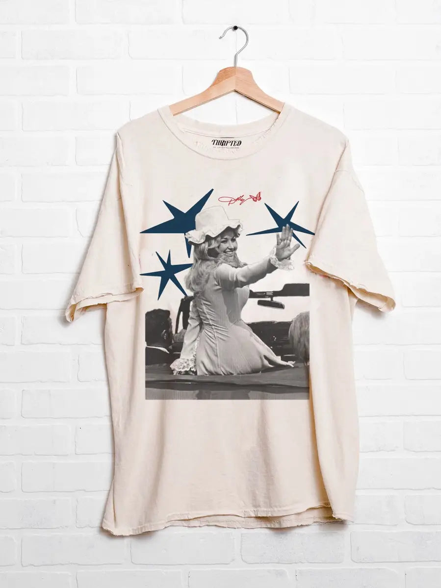 Dolly Parton All American Thrifted Tee