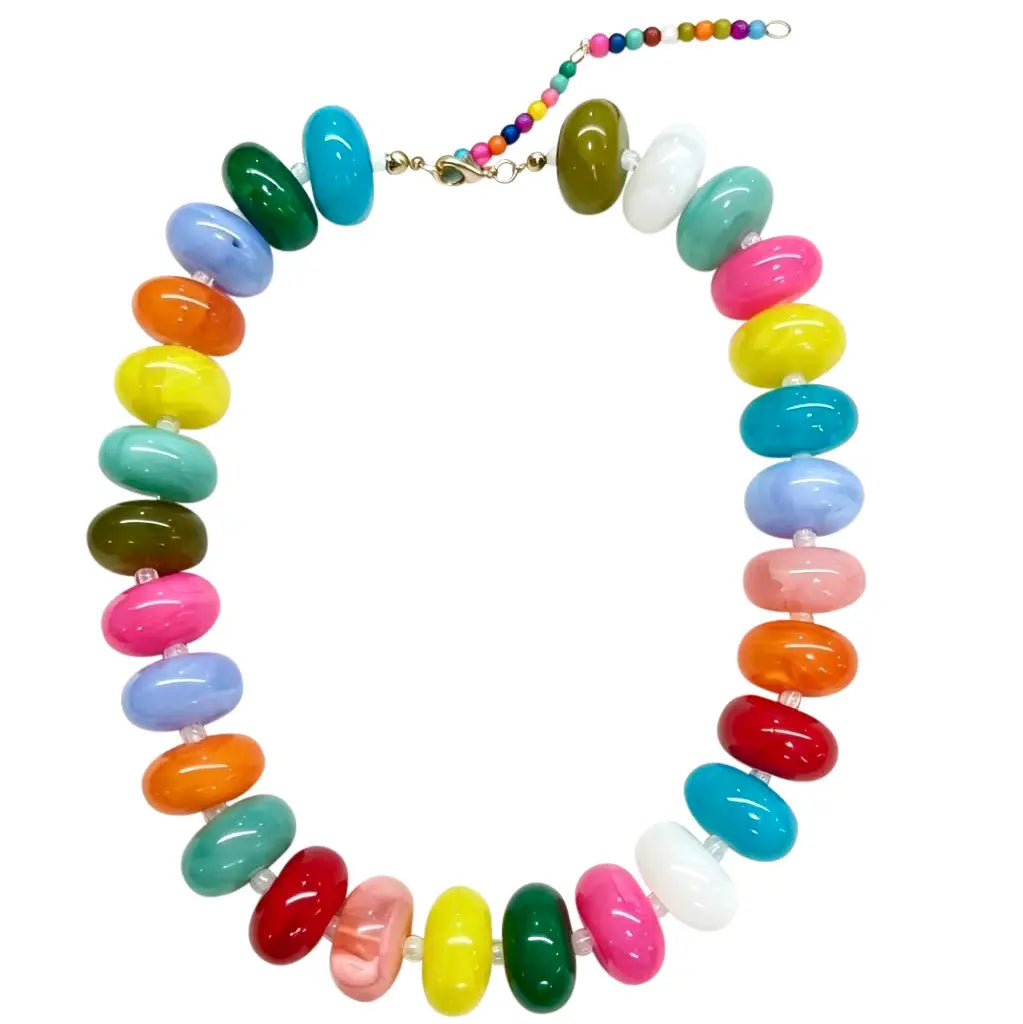Bailey Chunky Beaded Necklace in Multi