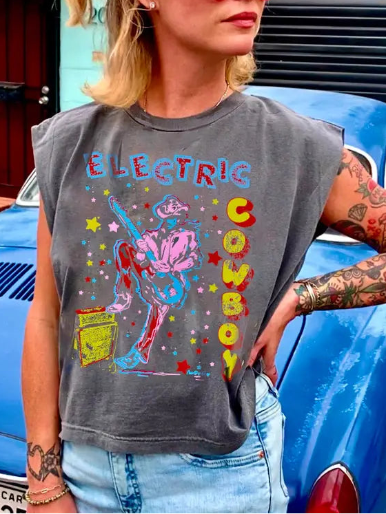 Electric Cowboy Muscle Tank