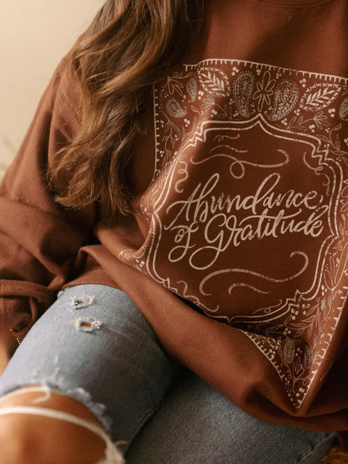 Abundance of Gratitude Graphic Sweatshirt