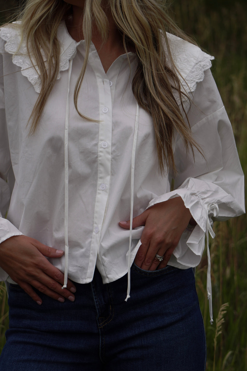Scottie Buttondown Collar Blouse