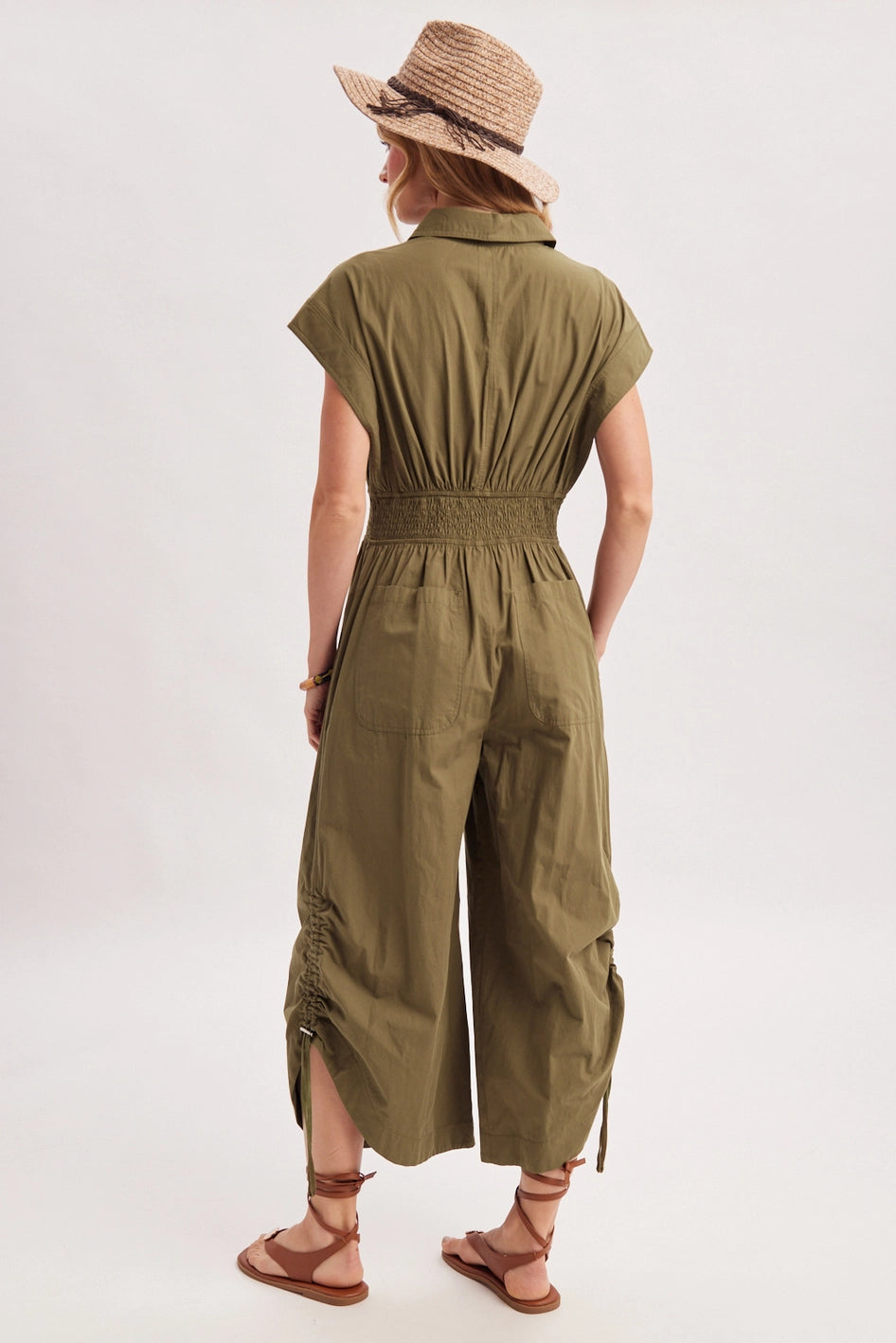 Lottie Button Down Jumpsuit
