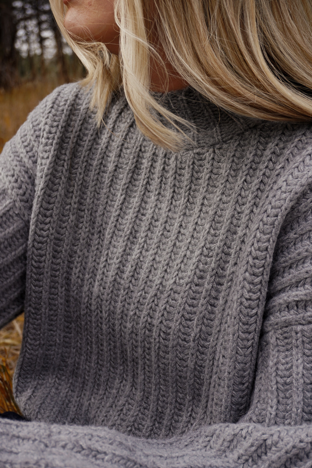 Brooke Knit Sweater In Grey