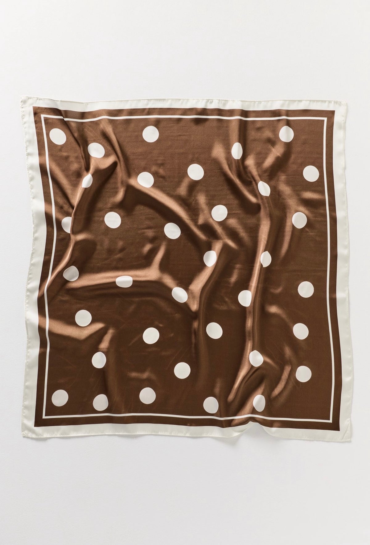 Polka Dot Satin Hair Scarf
