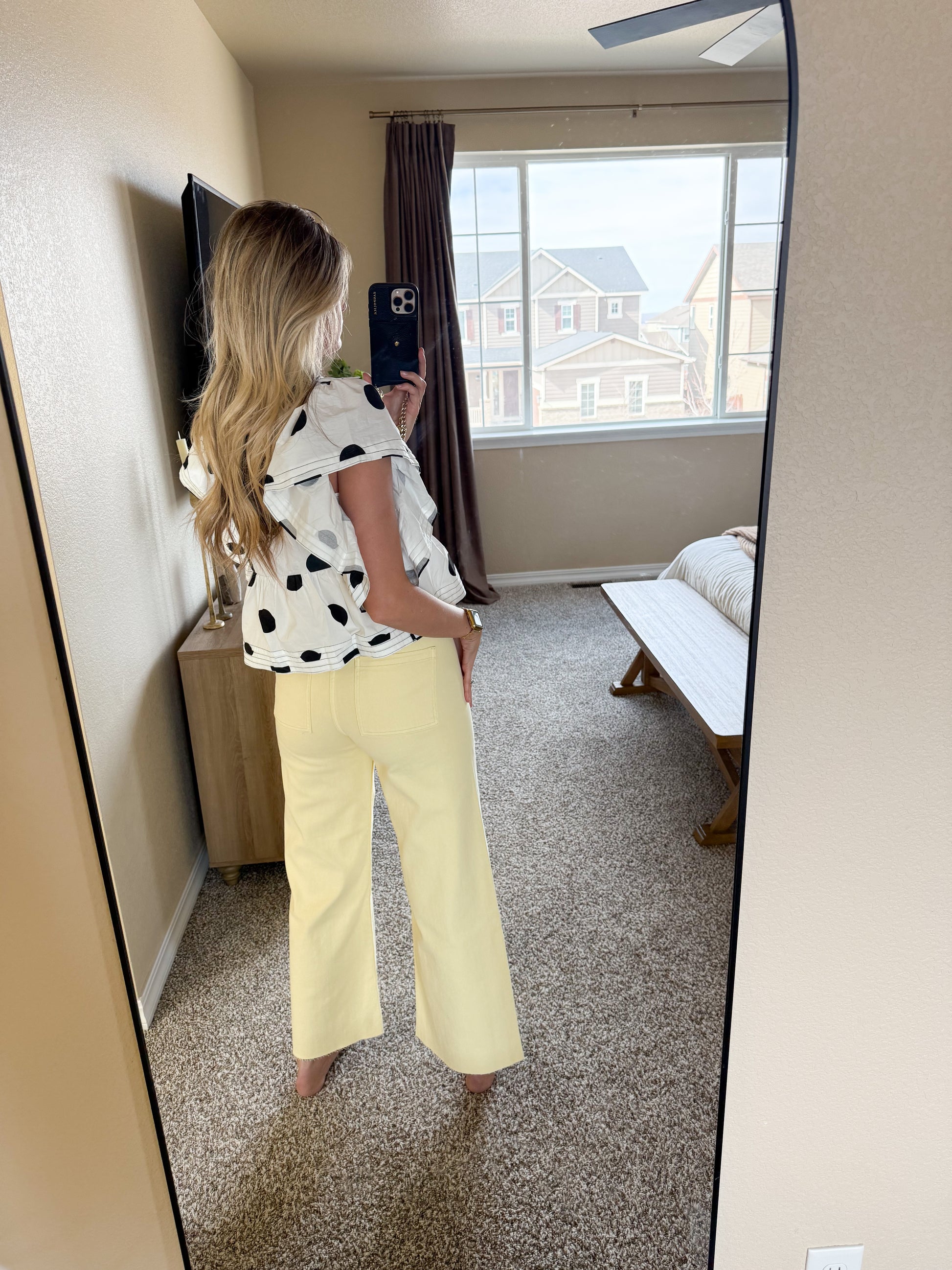 Stella Straight Wide Leg Denim Pants