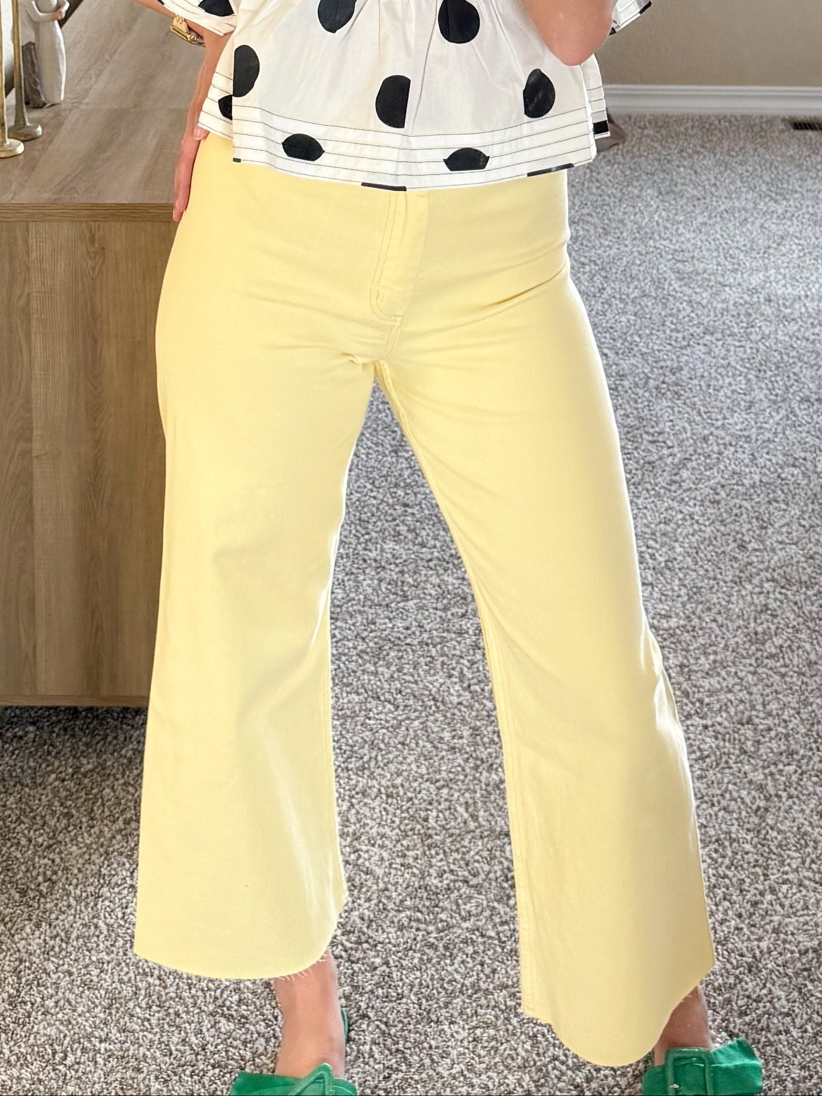 Stella Straight Wide Leg Denim Pants