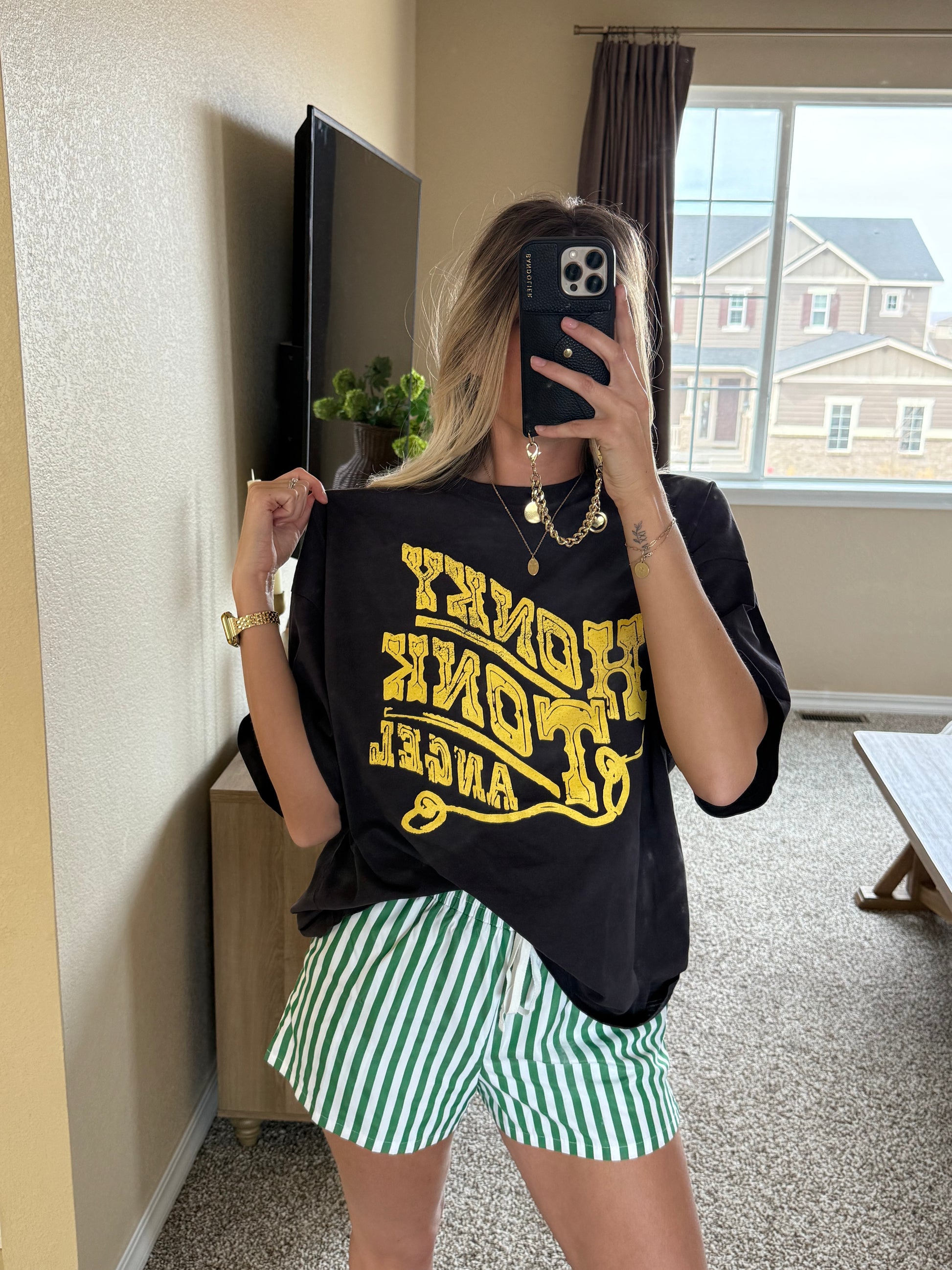 Honky Tonk Angel Oversized Tee