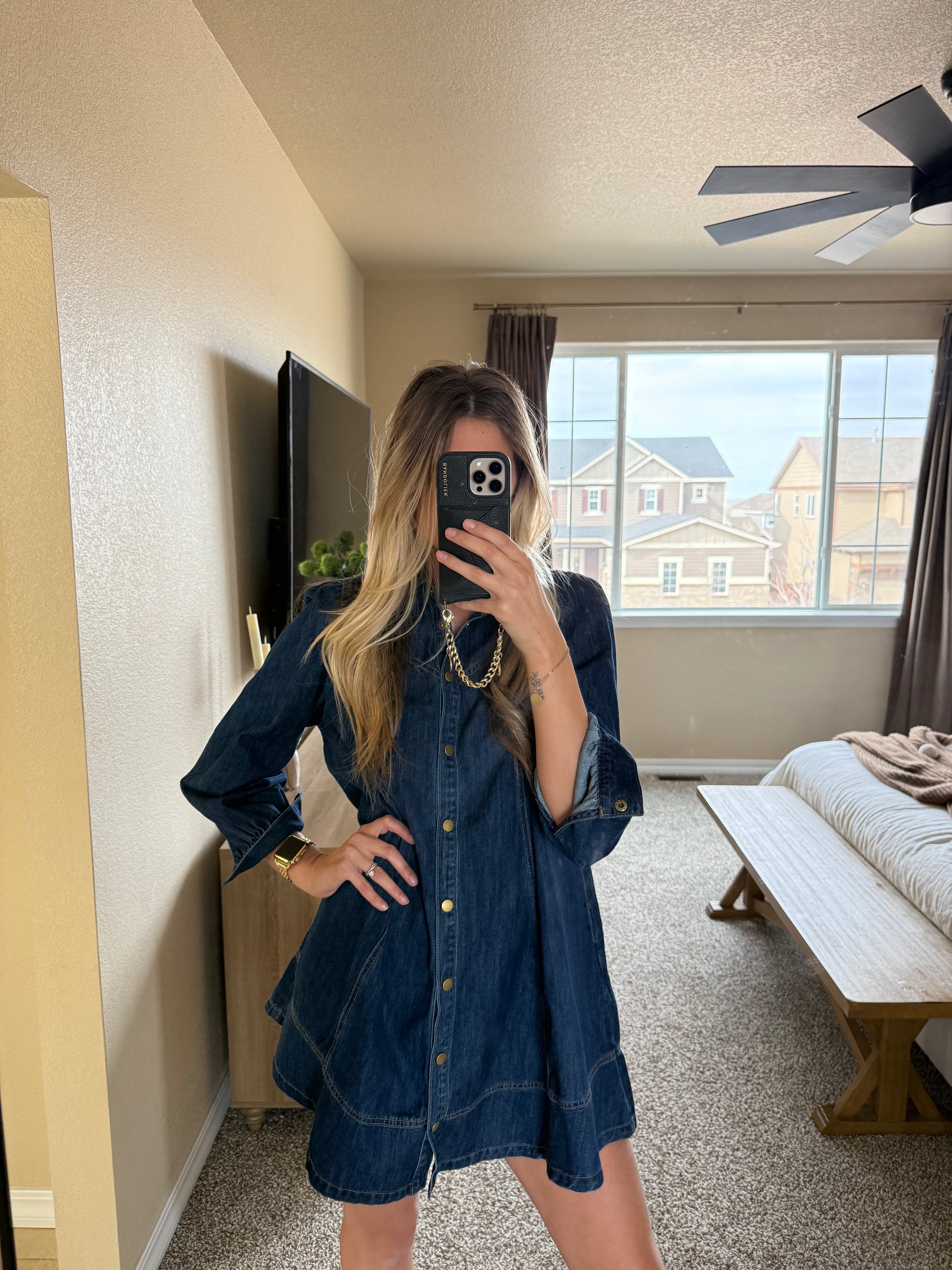 Willow Denim Mini Dress