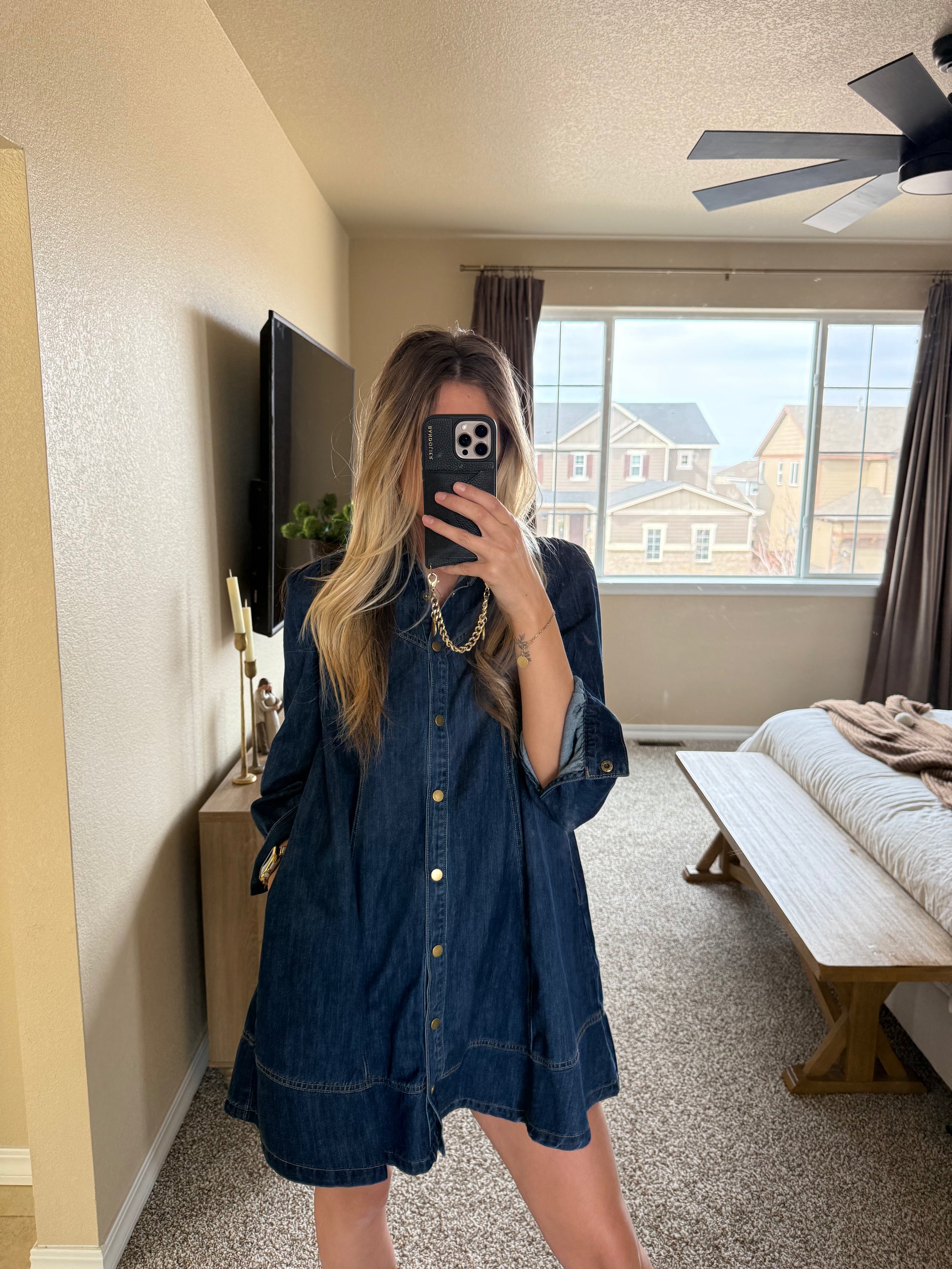Willow Denim Mini Dress
