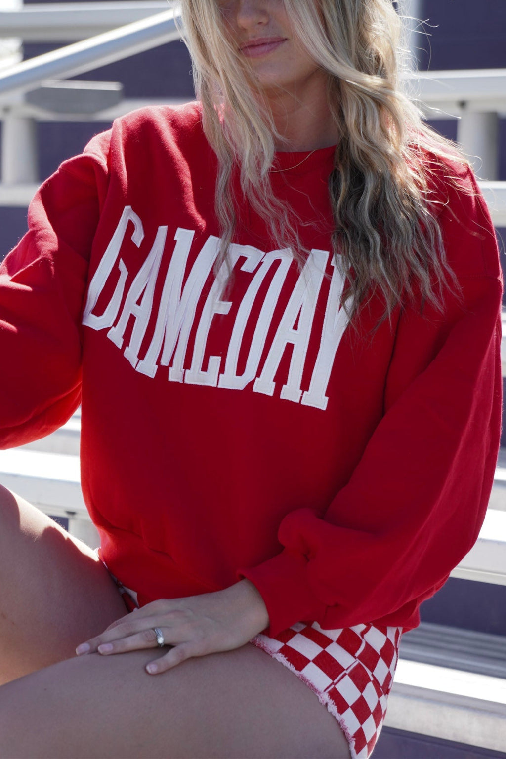 Game Day Crewneck in Red