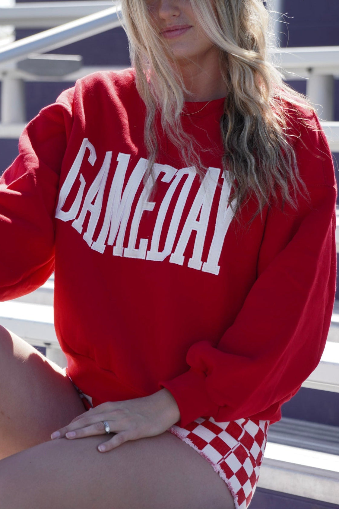 Game Day Crewneck in Red