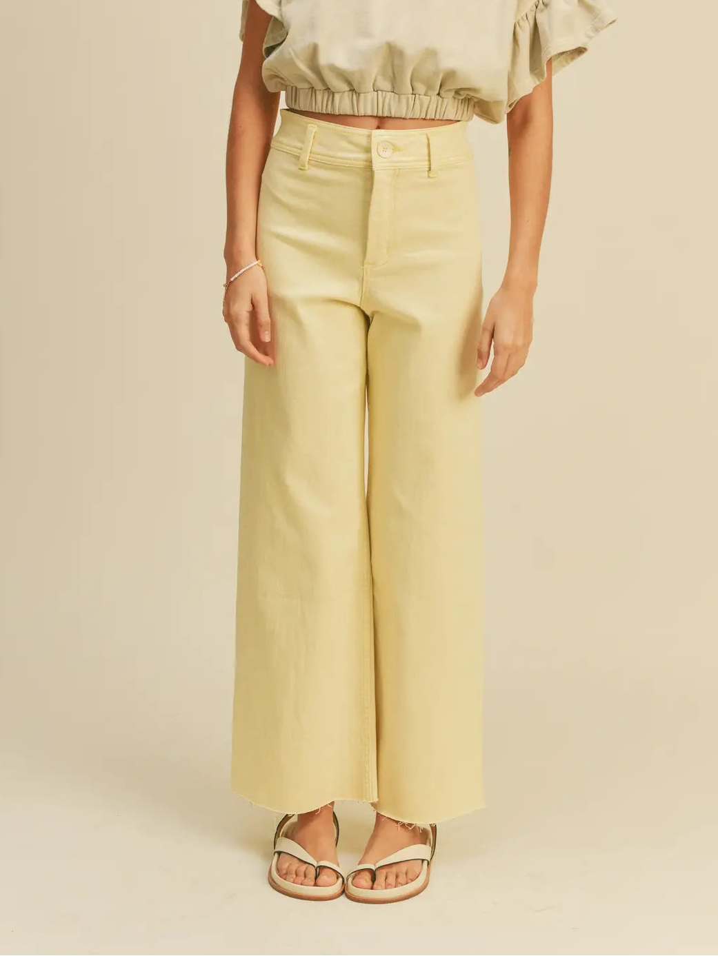 Stella Straight Wide Leg Denim Pants