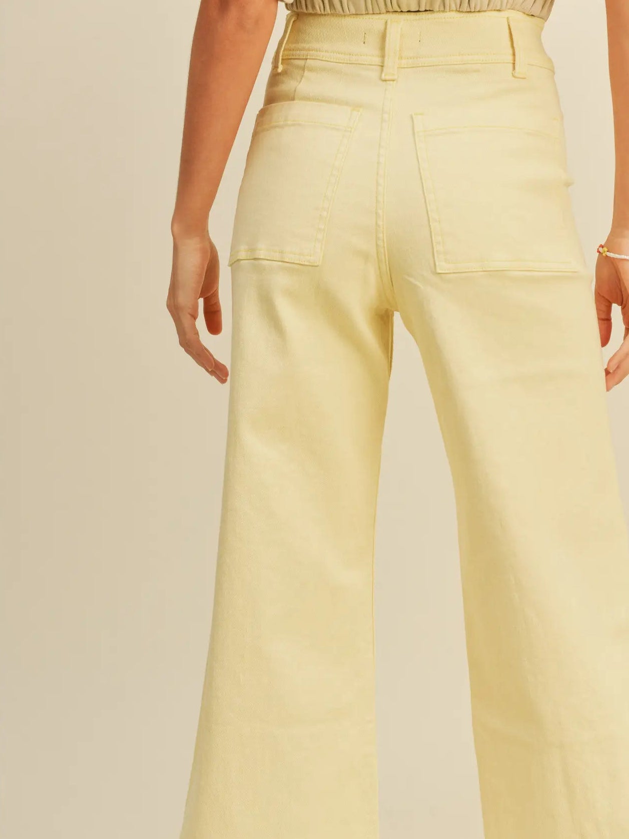 Stella Straight Wide Leg Denim Pants