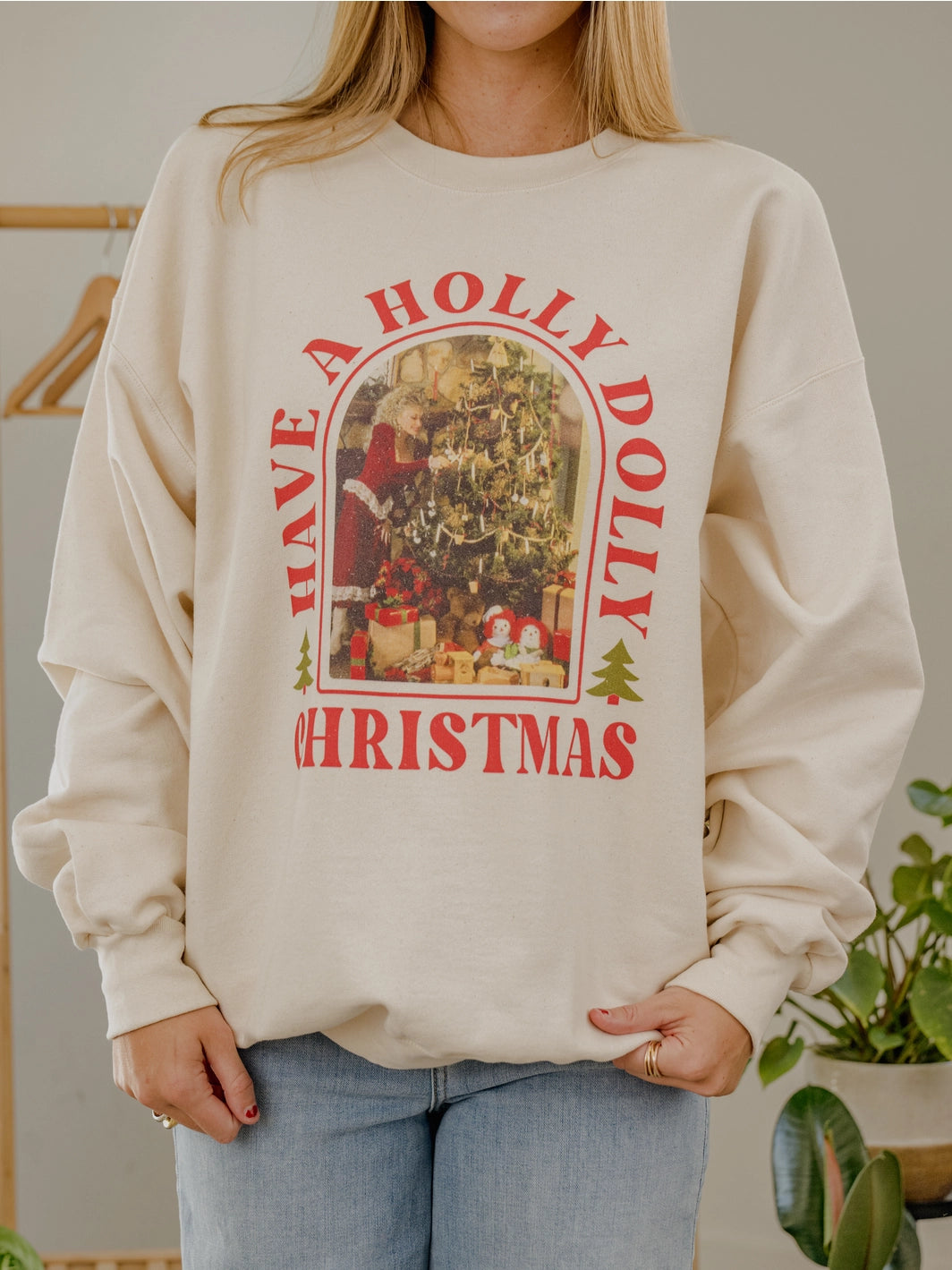 Holly Dolly Christmas Crewneck