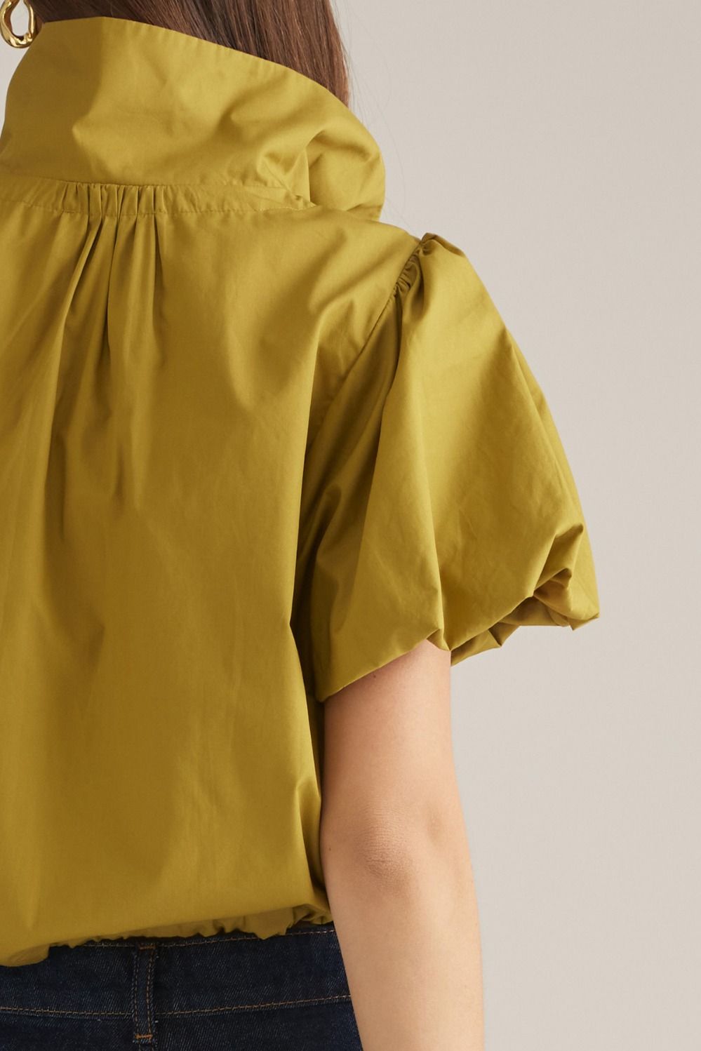 Lexie Puff Sleeve Top in Olive