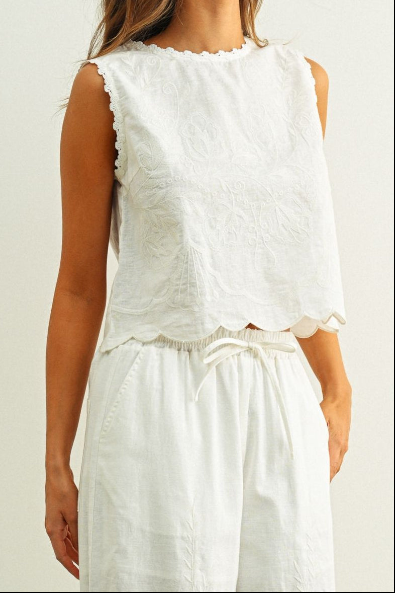 Charlie Embroidered Top
